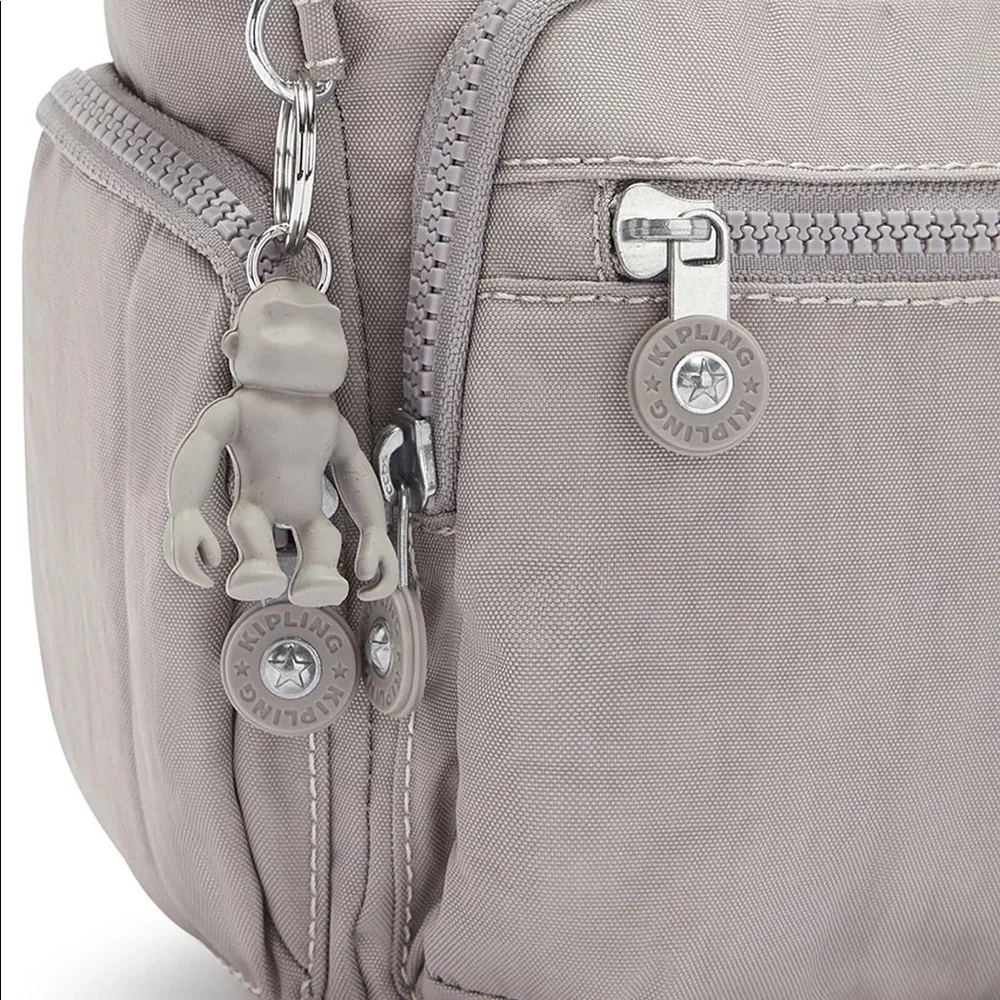 Kipling Women's Gabbie Crossbody Handbag with Adjustable Strap NWT Gray Gris - Picture 6 of 6